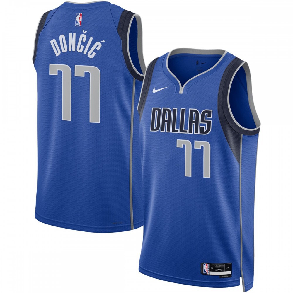 Luka Doncic Dallas Mavericks Unisex 2022/23 Swingman Jersey - Icon Edition - Royal-Pro Kit Vault | Brand New 26/27 Sports Jerseys
